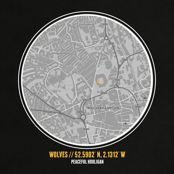 Wolverhampton Wanderers Location T-Shirt Black