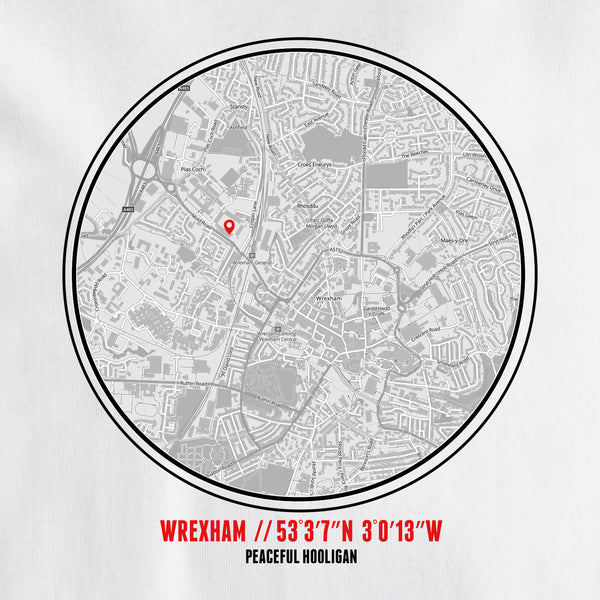 Wrexham Location T-Shirt White