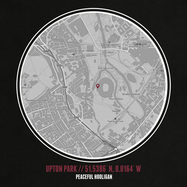 Upton Park Location Hoodie Black