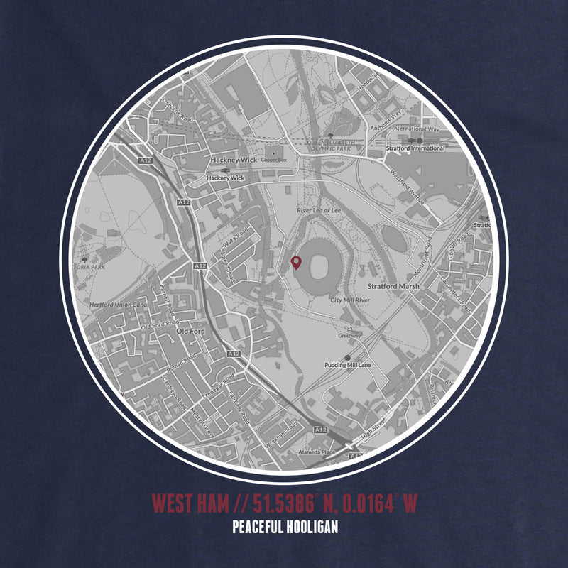 West Ham United Location T-Shirt Navy