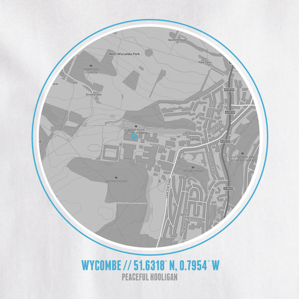 Wycombe Wanderers Location T-Shirt White