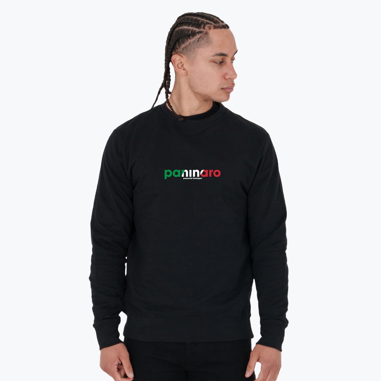 Paninaro Sweatshirt Black - Peaceful Hooligan 