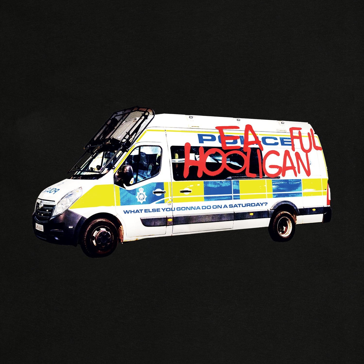 Policeful Sweatshirt Black - Peaceful Hooligan 