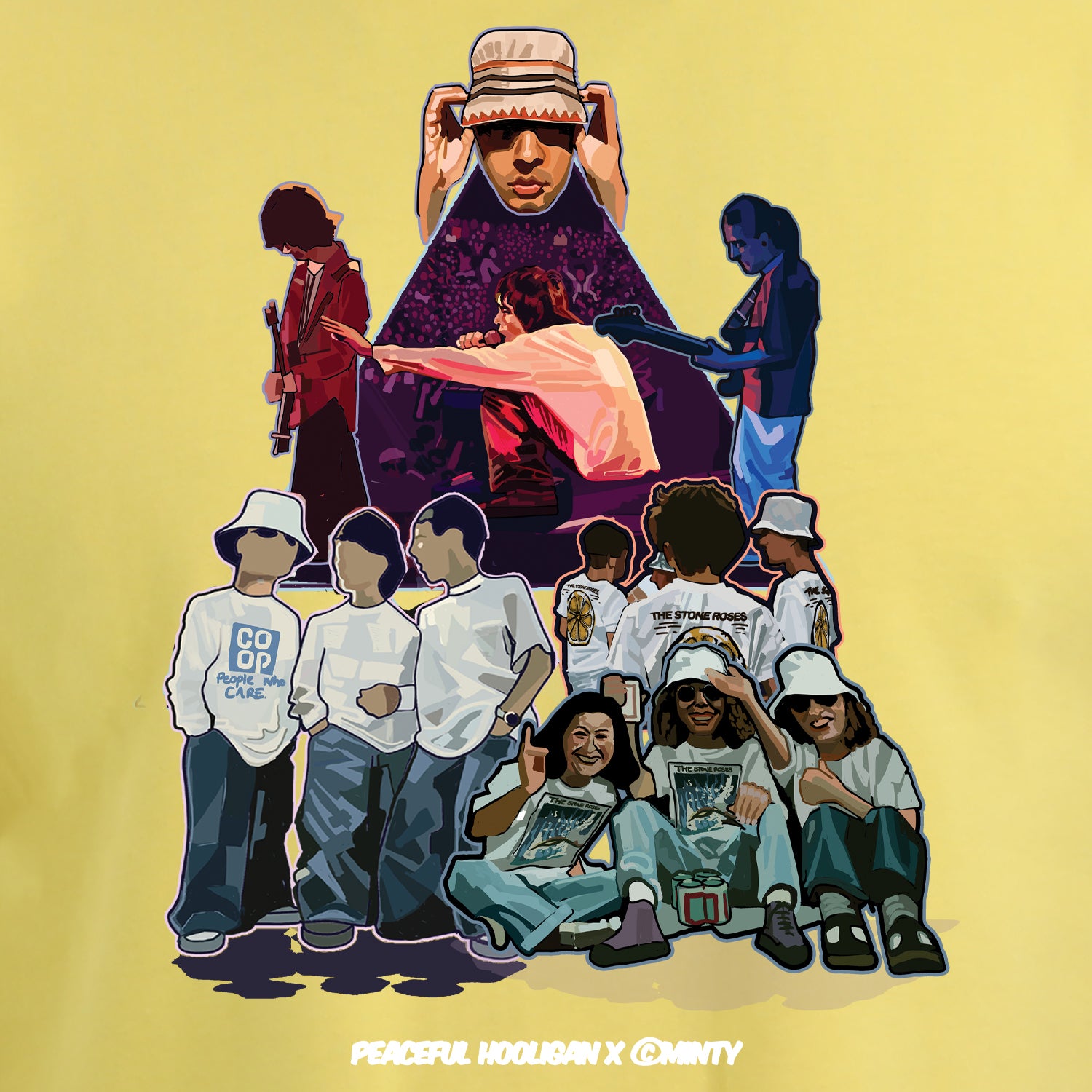 Spike Island T-Shirt Yellow