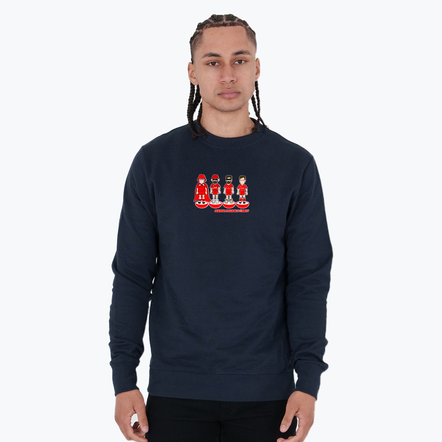 Aberdeen Subbuteo Sweatshirt Navy - Peaceful Hooligan 