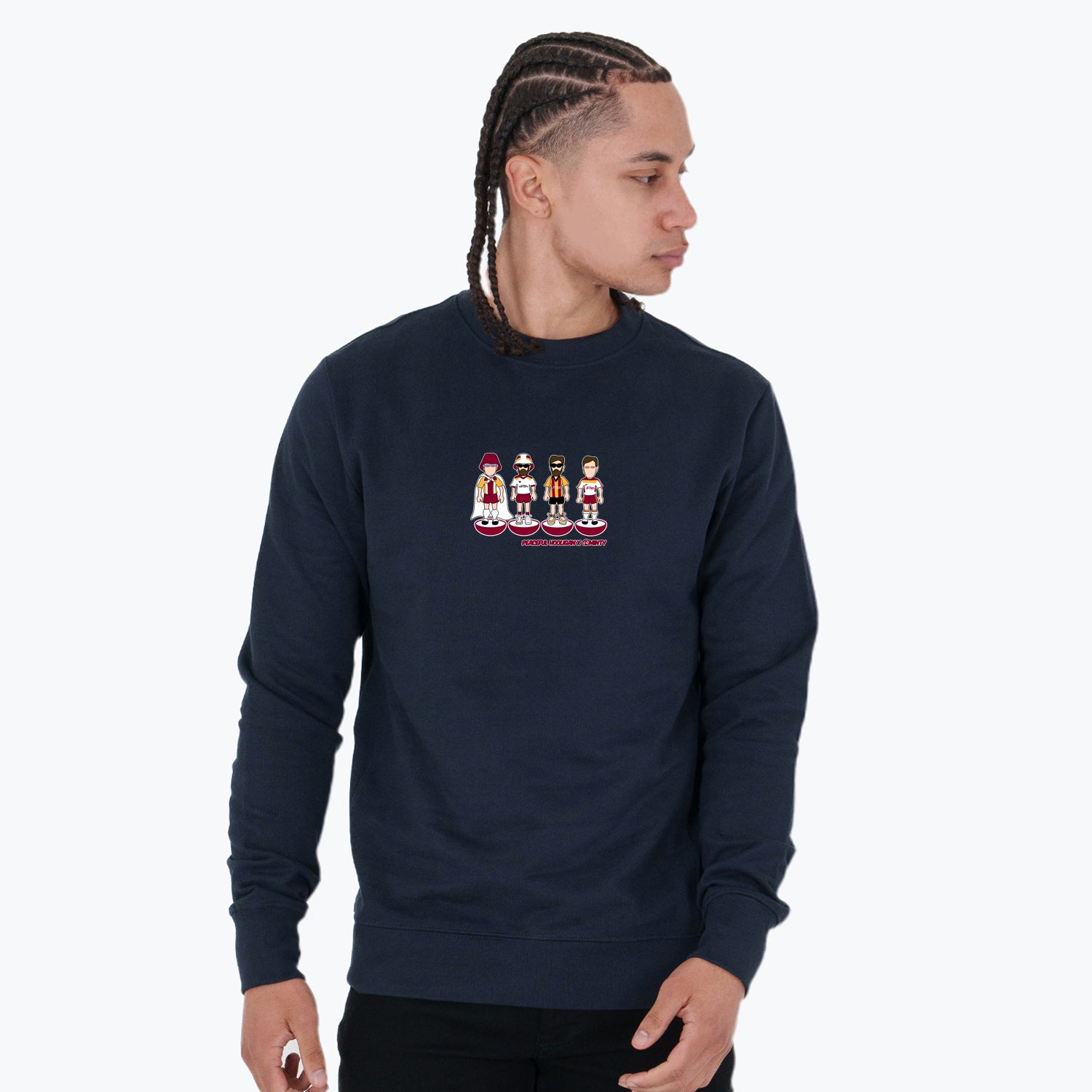 Bradford City Subbuteo Sweatshirt Navy - Peaceful Hooligan 