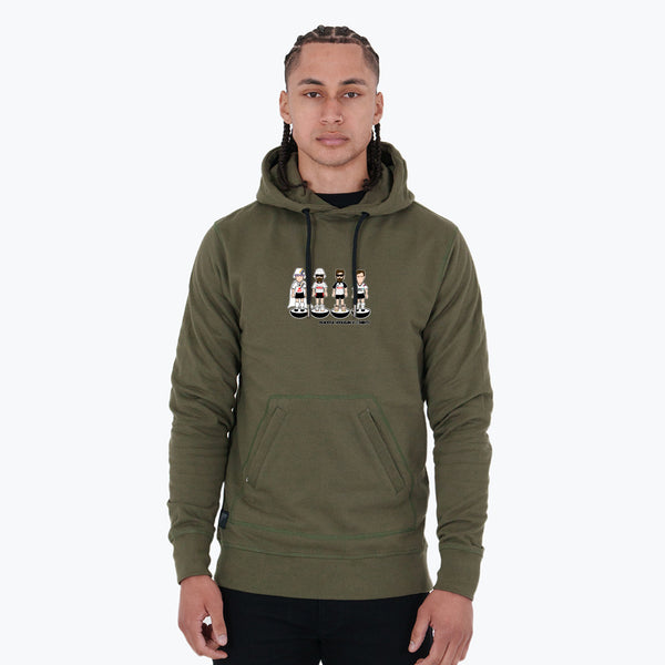 Derby County Subbuteo Hoodie Olive