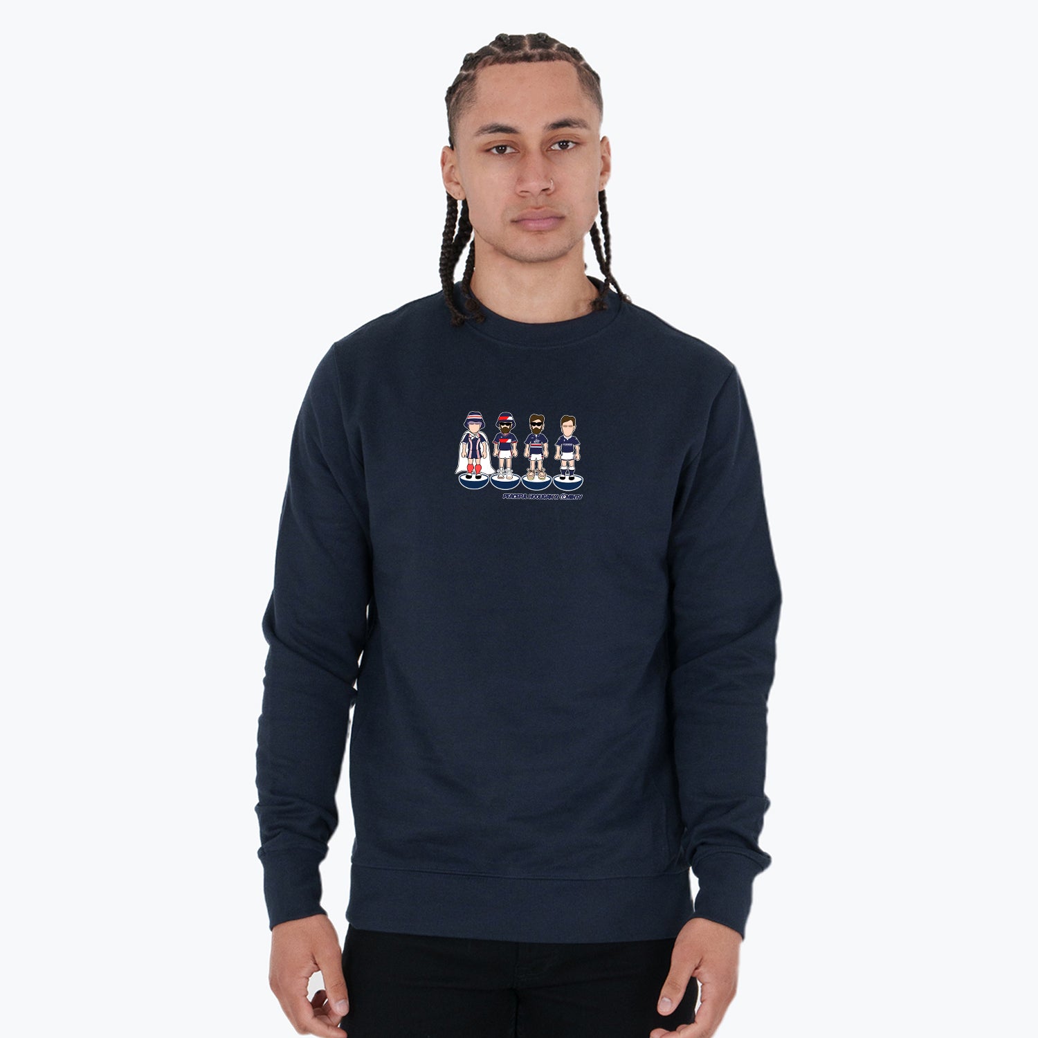 Dundee FC Subbuteo Sweatshirt Navy - Peaceful Hooligan 
