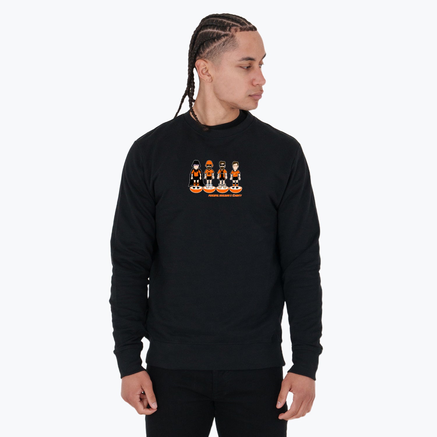 Dundee Utd Subbuteo Sweatshirt Black - Peaceful Hooligan 