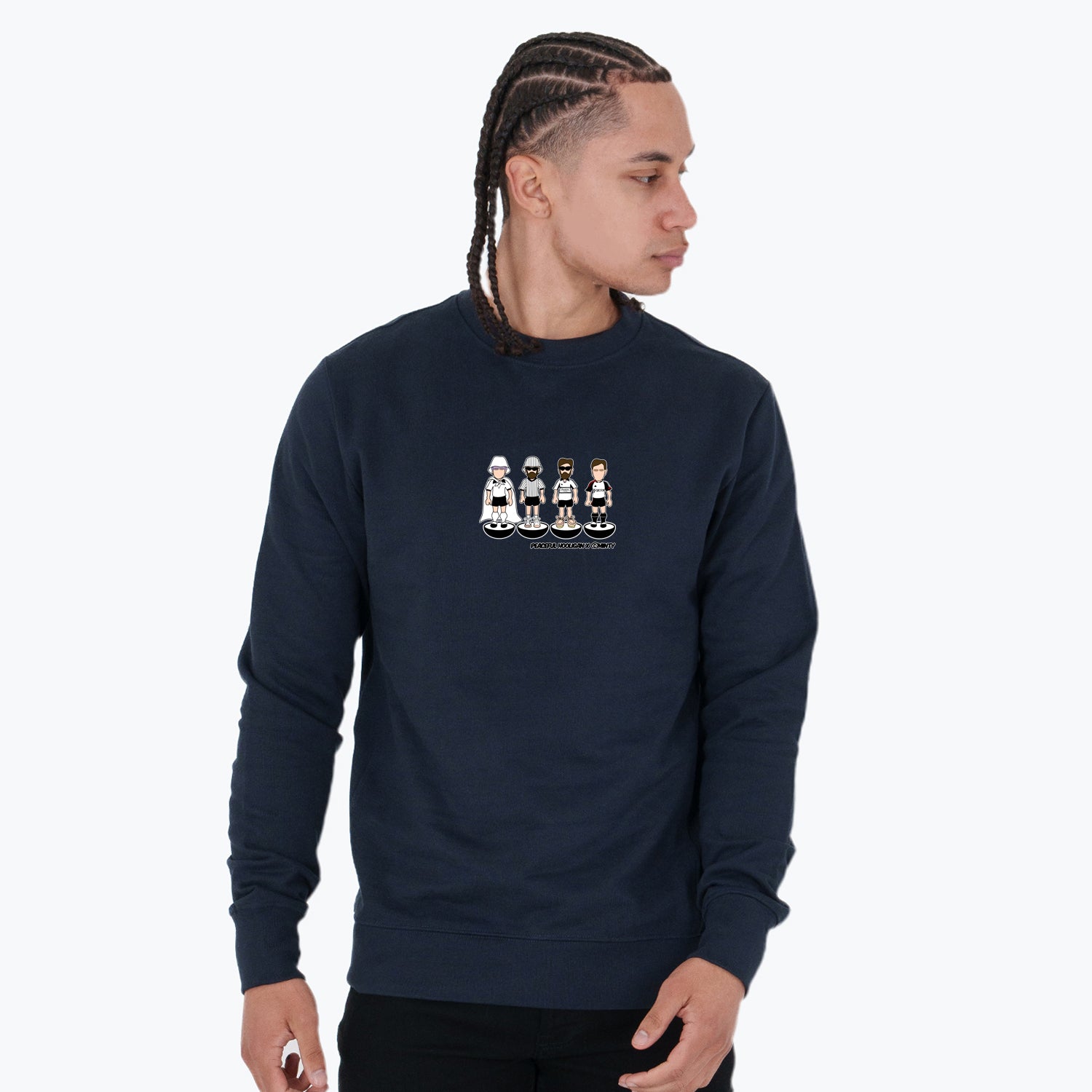 Fulham Subbuteo Sweatshirt Navy - Peaceful Hooligan 