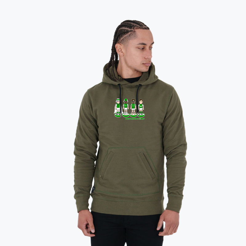 Hibernian Subbuteo Hoodie Olive