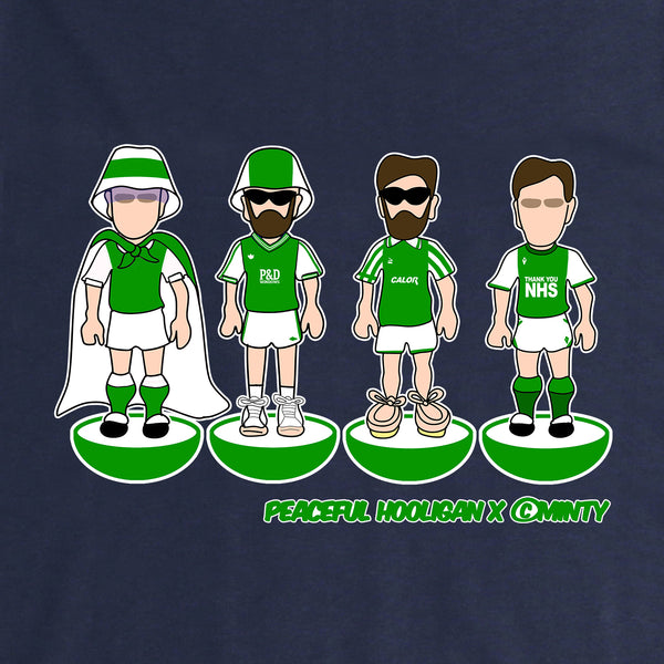 Hibernian Subbuteo T-Shirt Navy