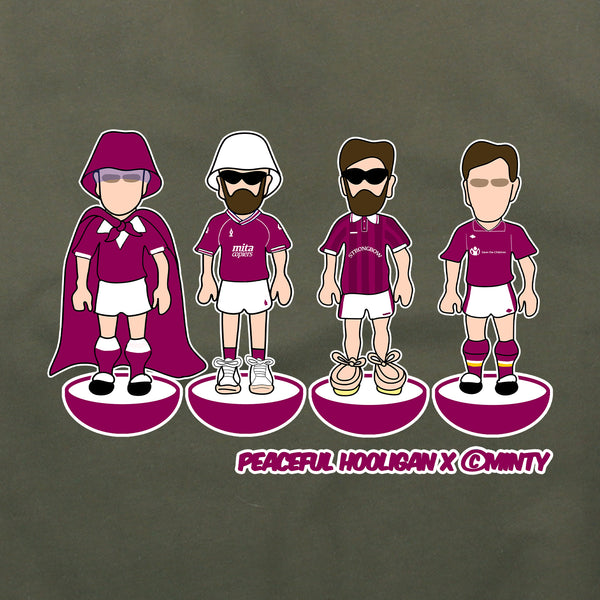 Heart Of Midlothian Subbuteo Hoodie Olive