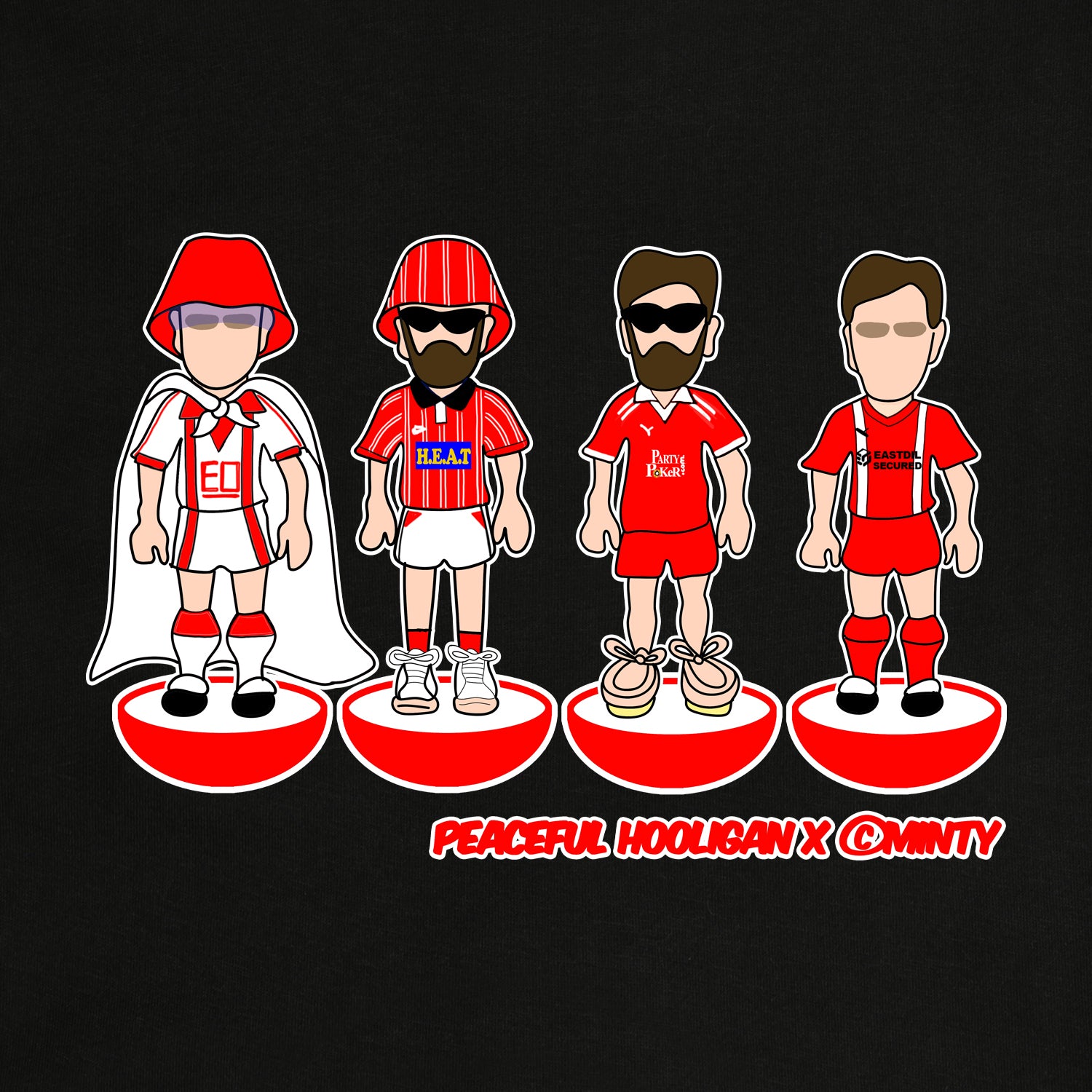 Orient Subbuteo Sweatshirt Black - Peaceful Hooligan 