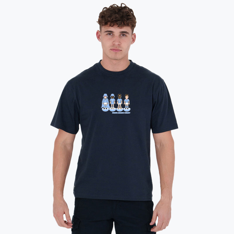 Manchester City Subbuteo T-Shirt Navy