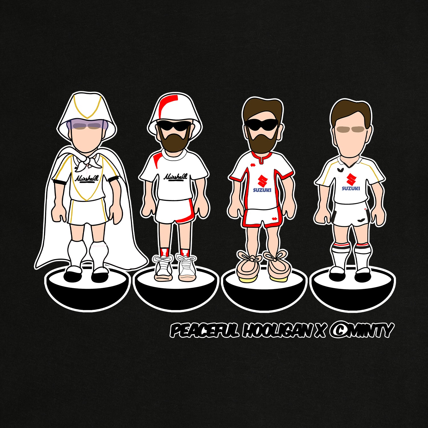 Milton Keynes Dons Subbuteo Sweatshirt Black - Peaceful Hooligan 