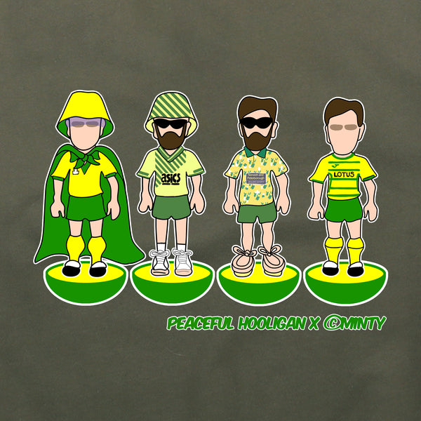 Norwich City Subbuteo Hoodie Olive