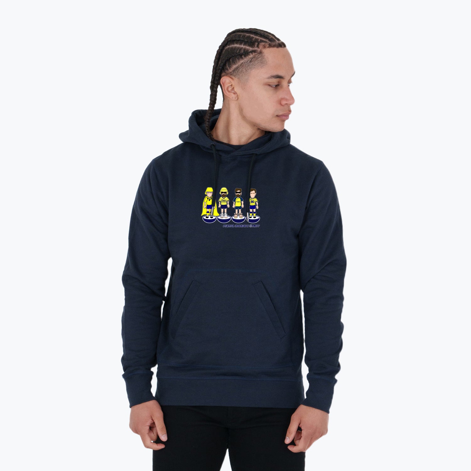 Oxford Subbuteo Hoodie Navy - Peaceful Hooligan 