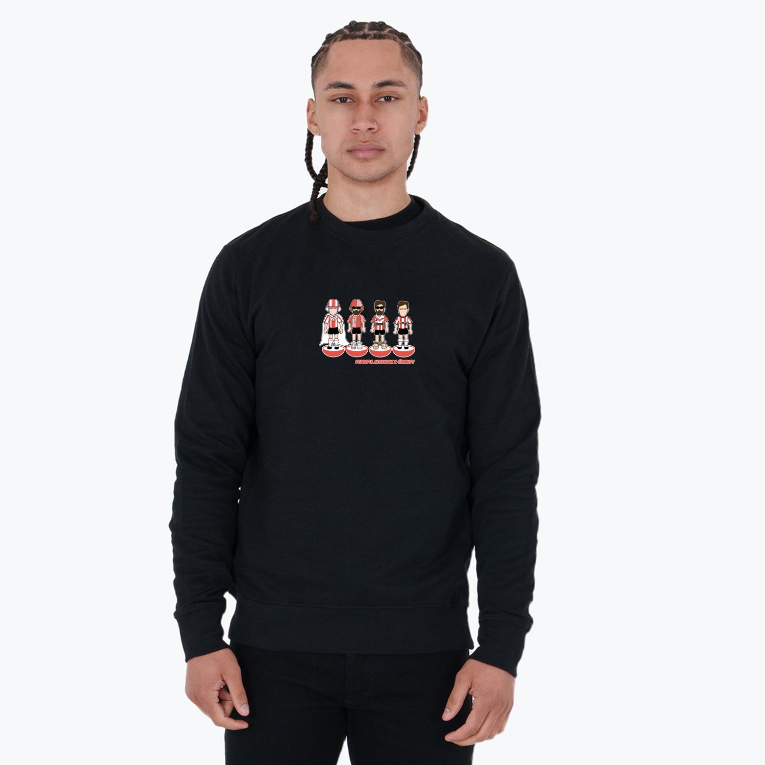 Southampton Subbuteo Sweatshirt Black - Peaceful Hooligan 