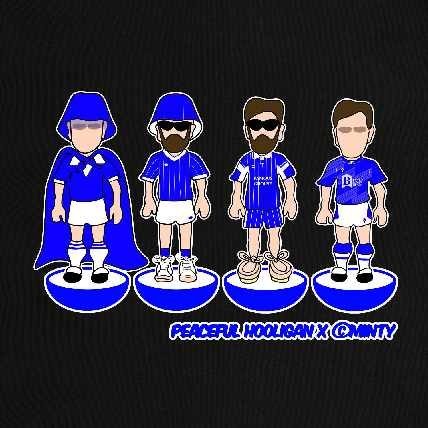 St Johnstone Subbuteo Sweatshirt Black - Peaceful Hooligan 