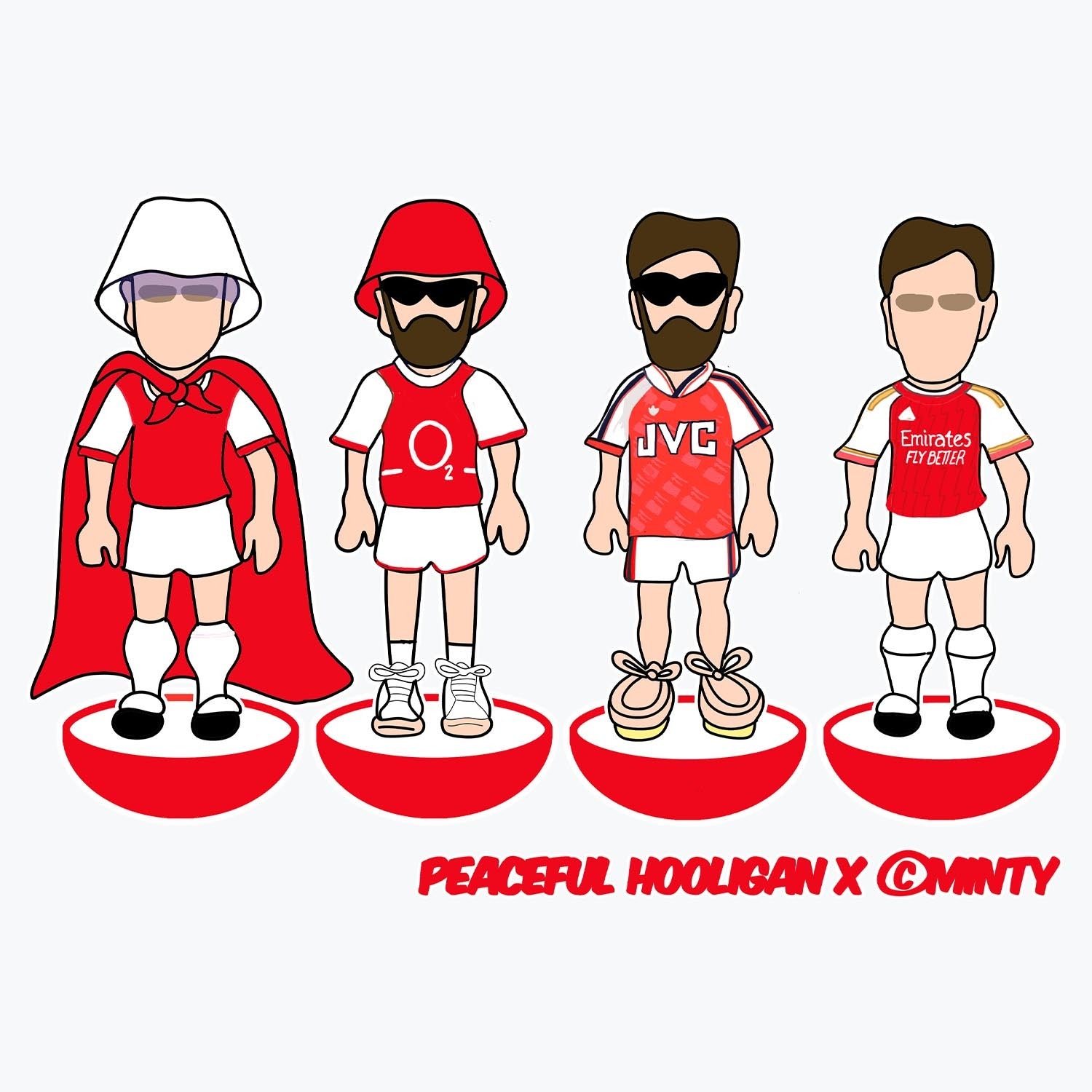 Gooners Subbuteo Mug White