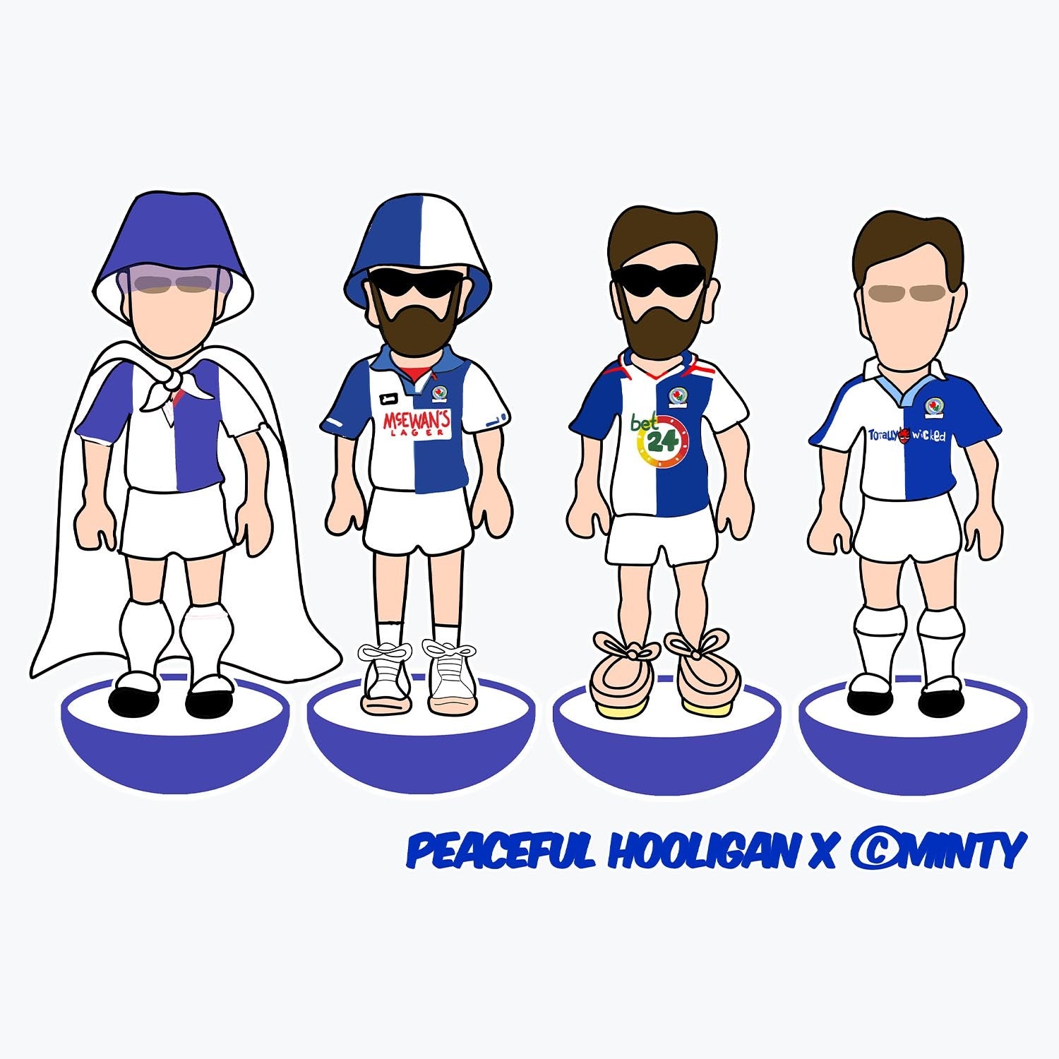 Blackburn Subbuteo Mug White