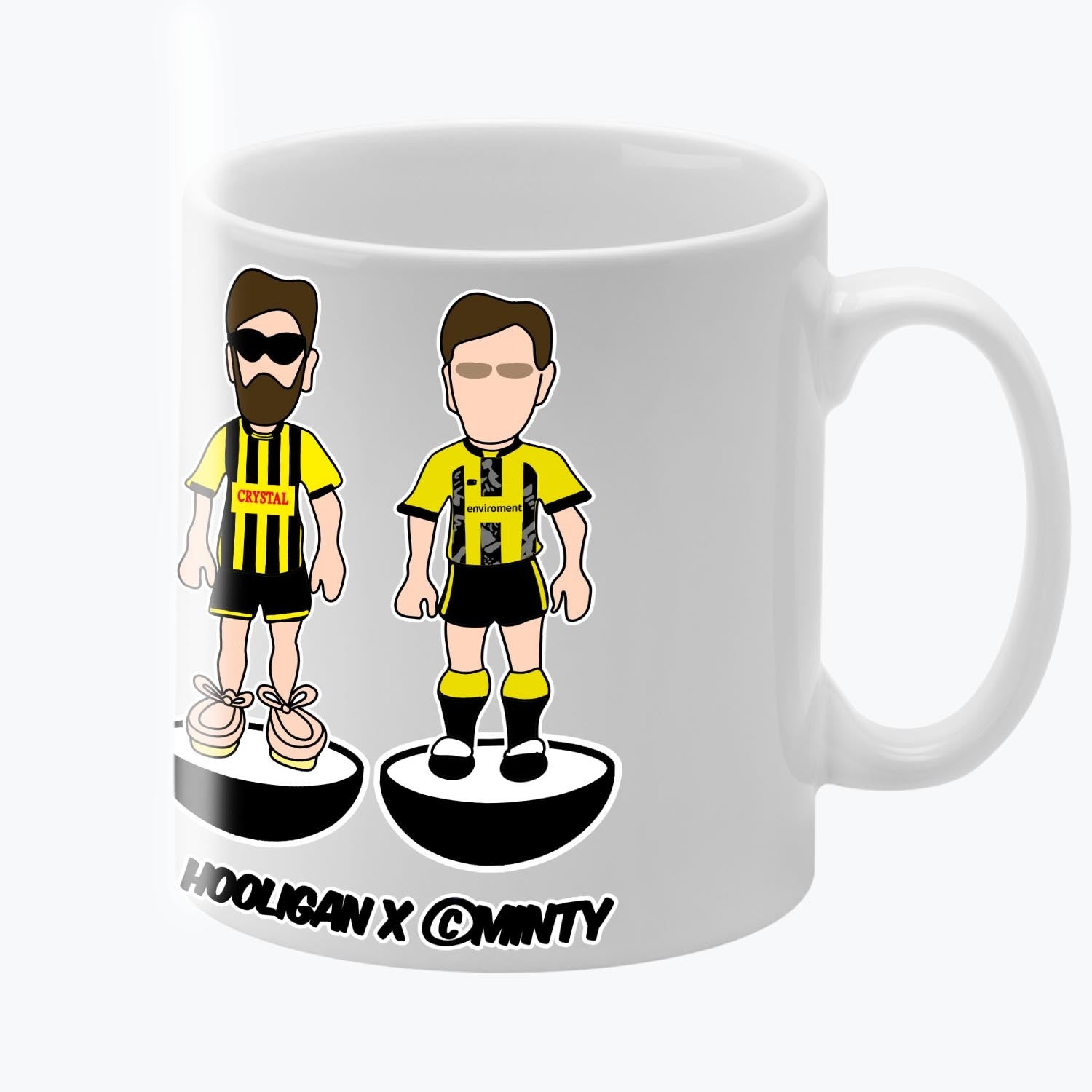 Harrogate Town Subbuteo Mug White