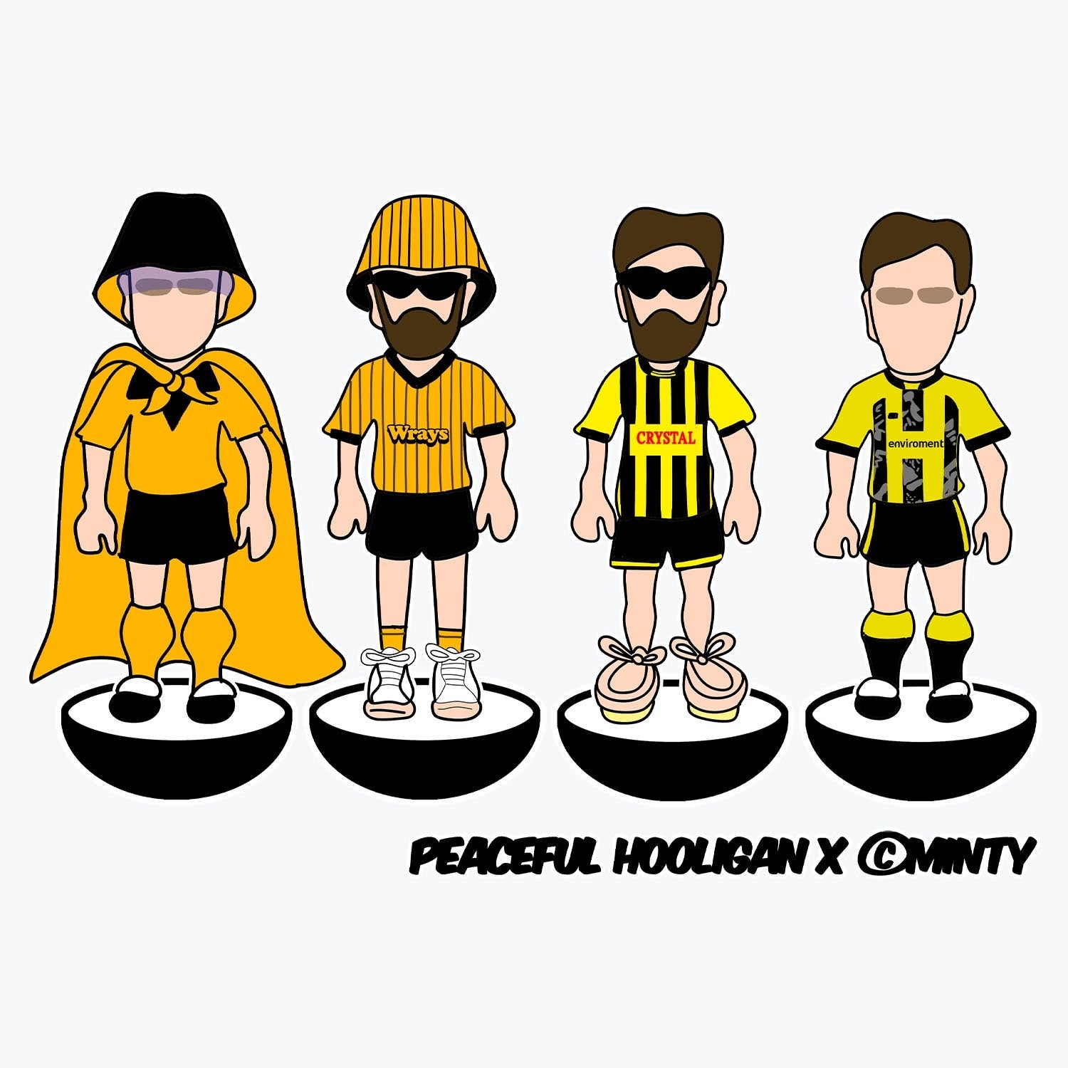 Harrogate Town Subbuteo Mug White