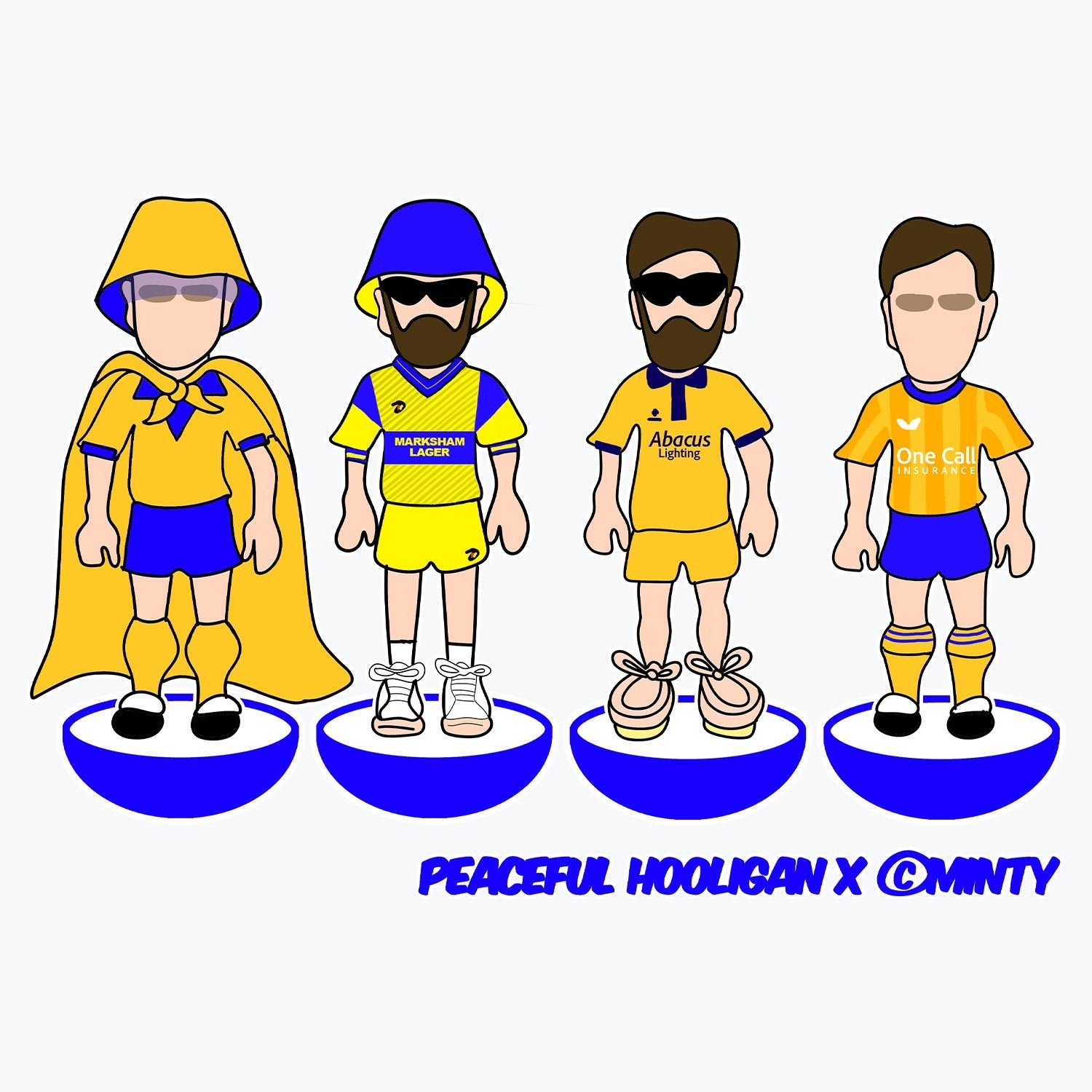 Mansfield Town Subbuteo Mug White