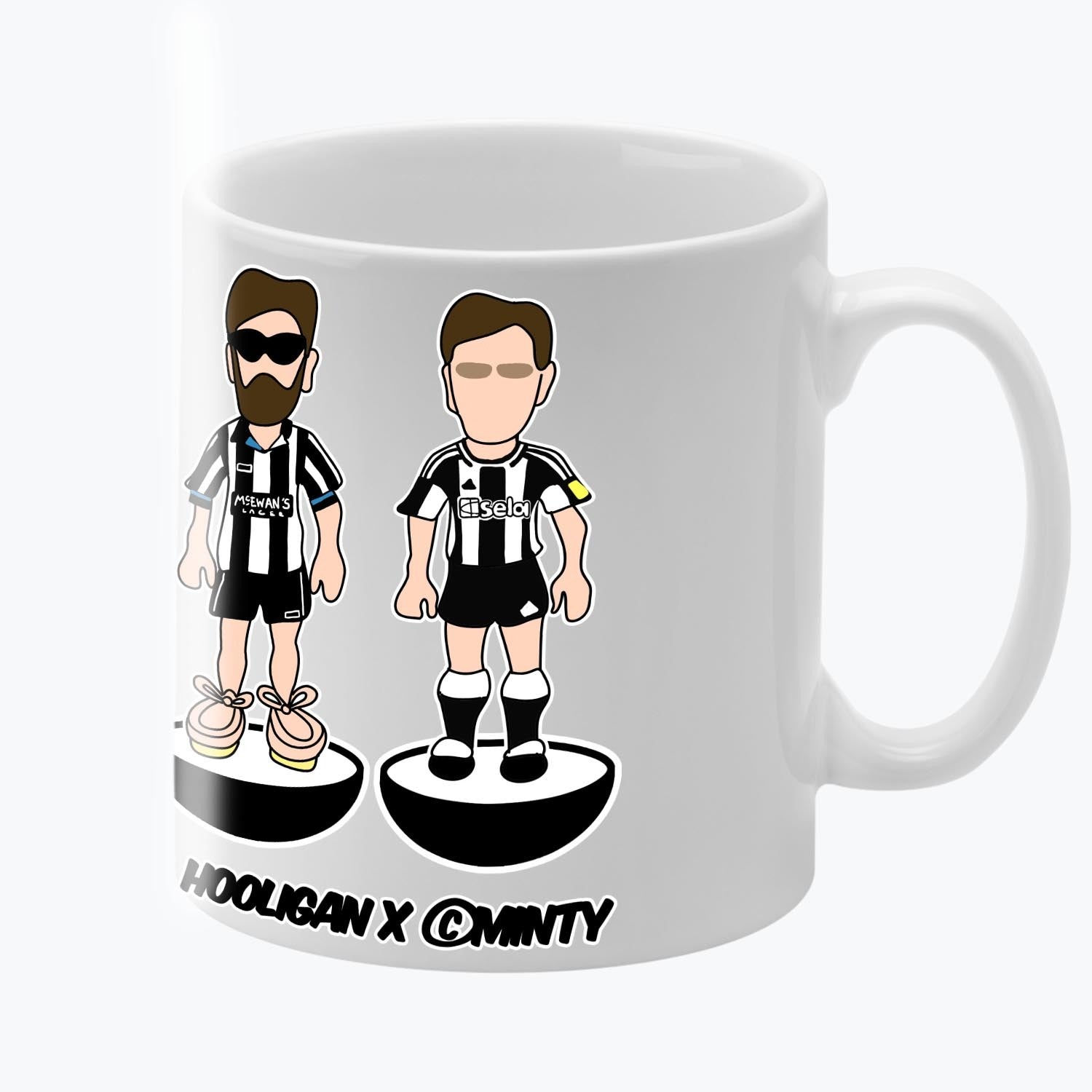 Howay The Lads Subbuteo Mug White