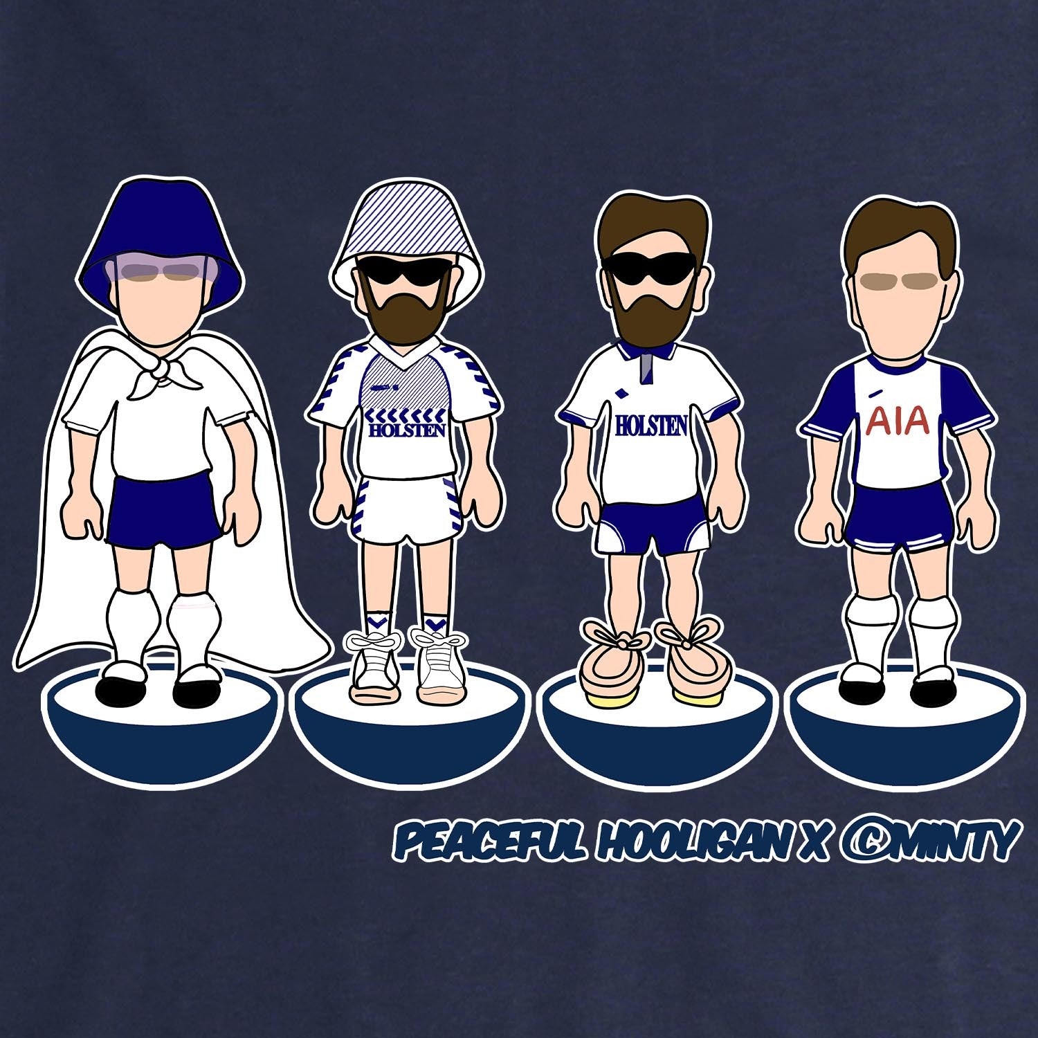 PODSUBBUTEOTOTTENATHLSWTNVYBUND_Navy_The_Spurs_Subbuteo_2