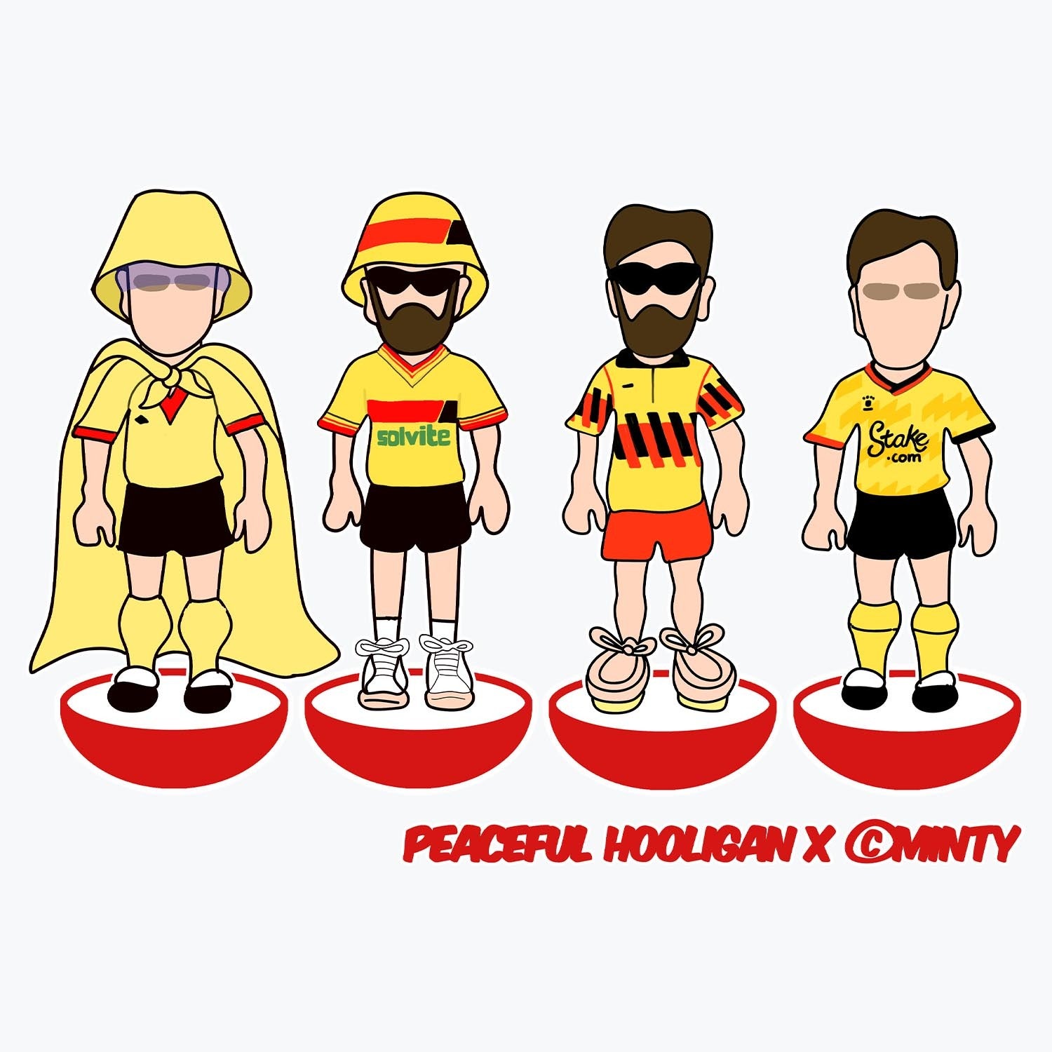 Vicarage Road Subbuteo Mug White