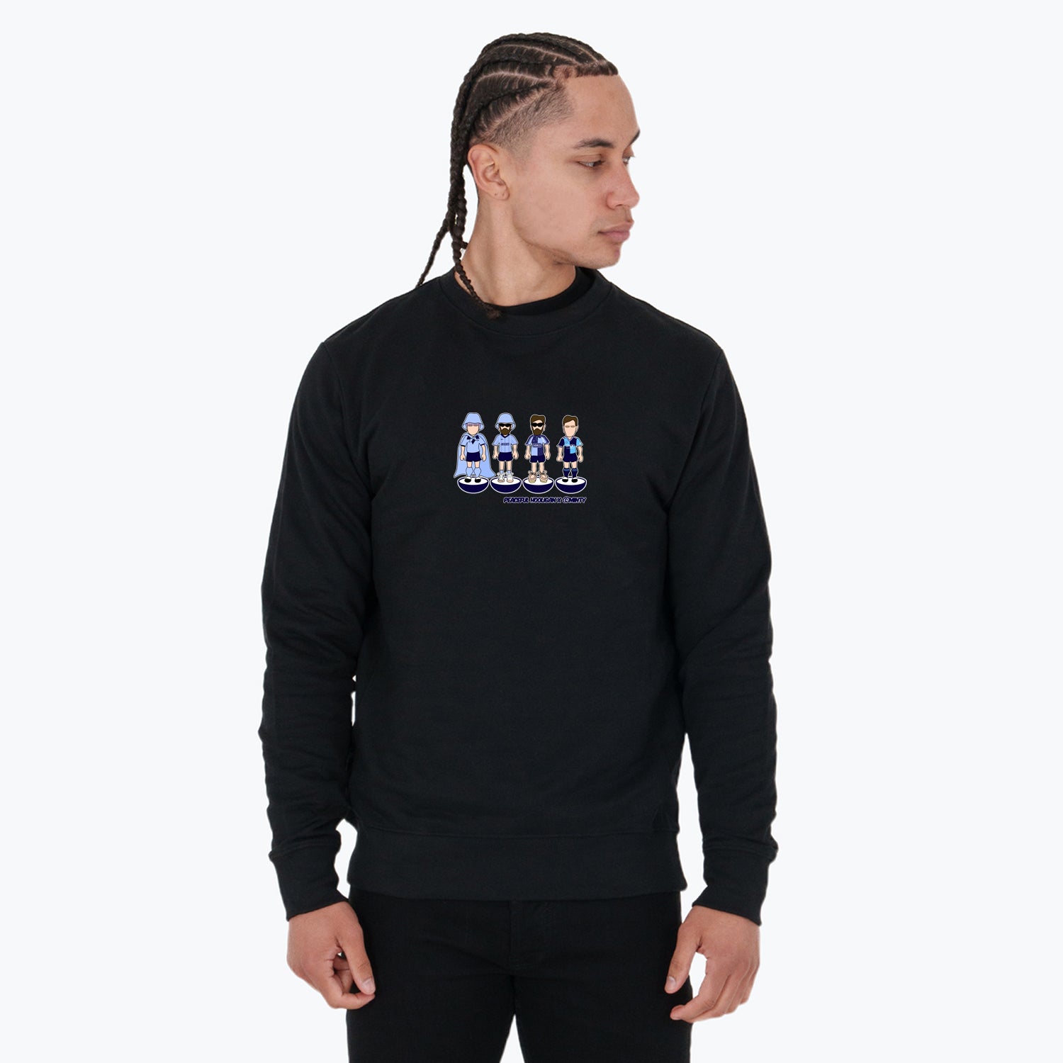 Wycombe Subbuteo Sweatshirt Black - Peaceful Hooligan 
