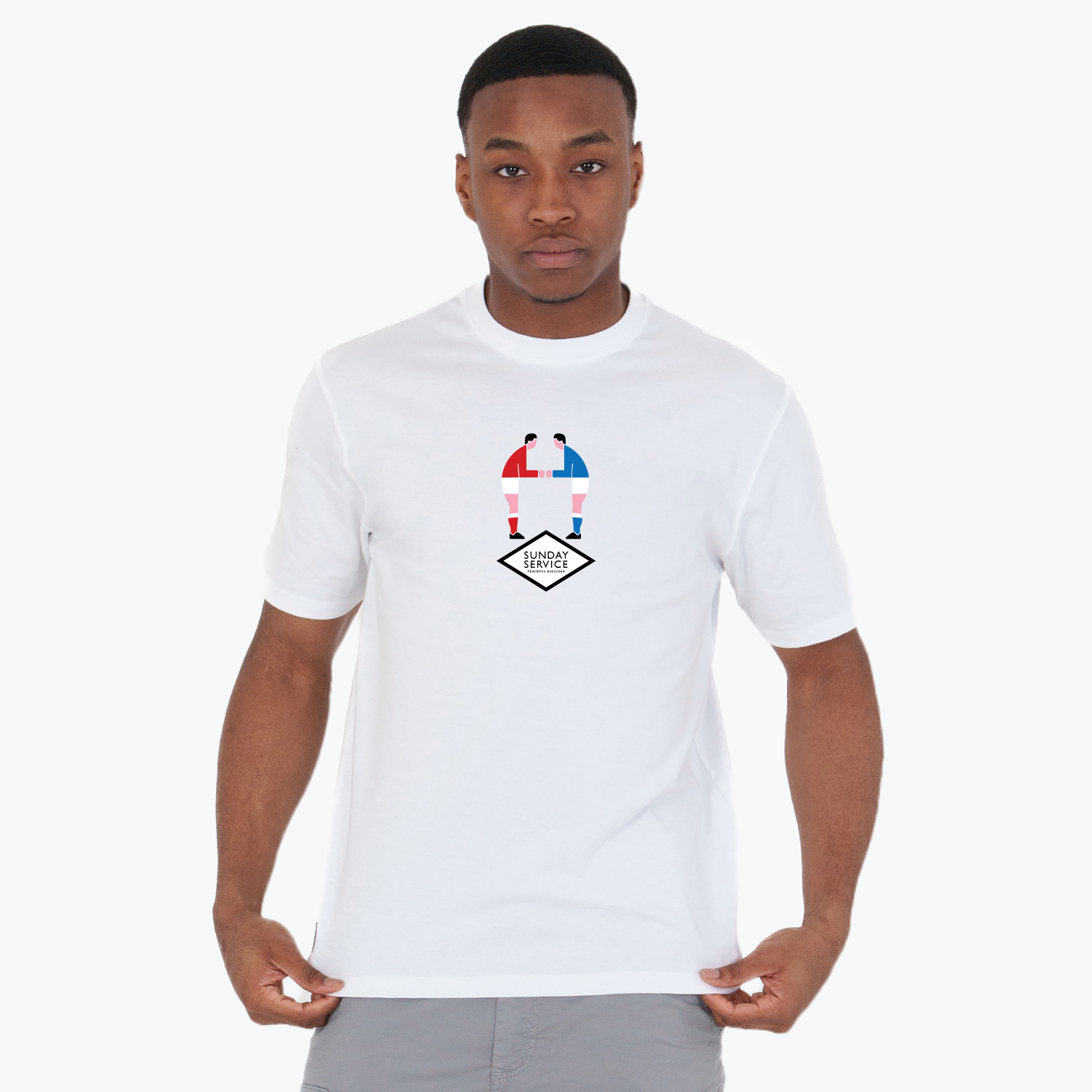 Sunday Service T-Shirt White - Peaceful Hooligan 