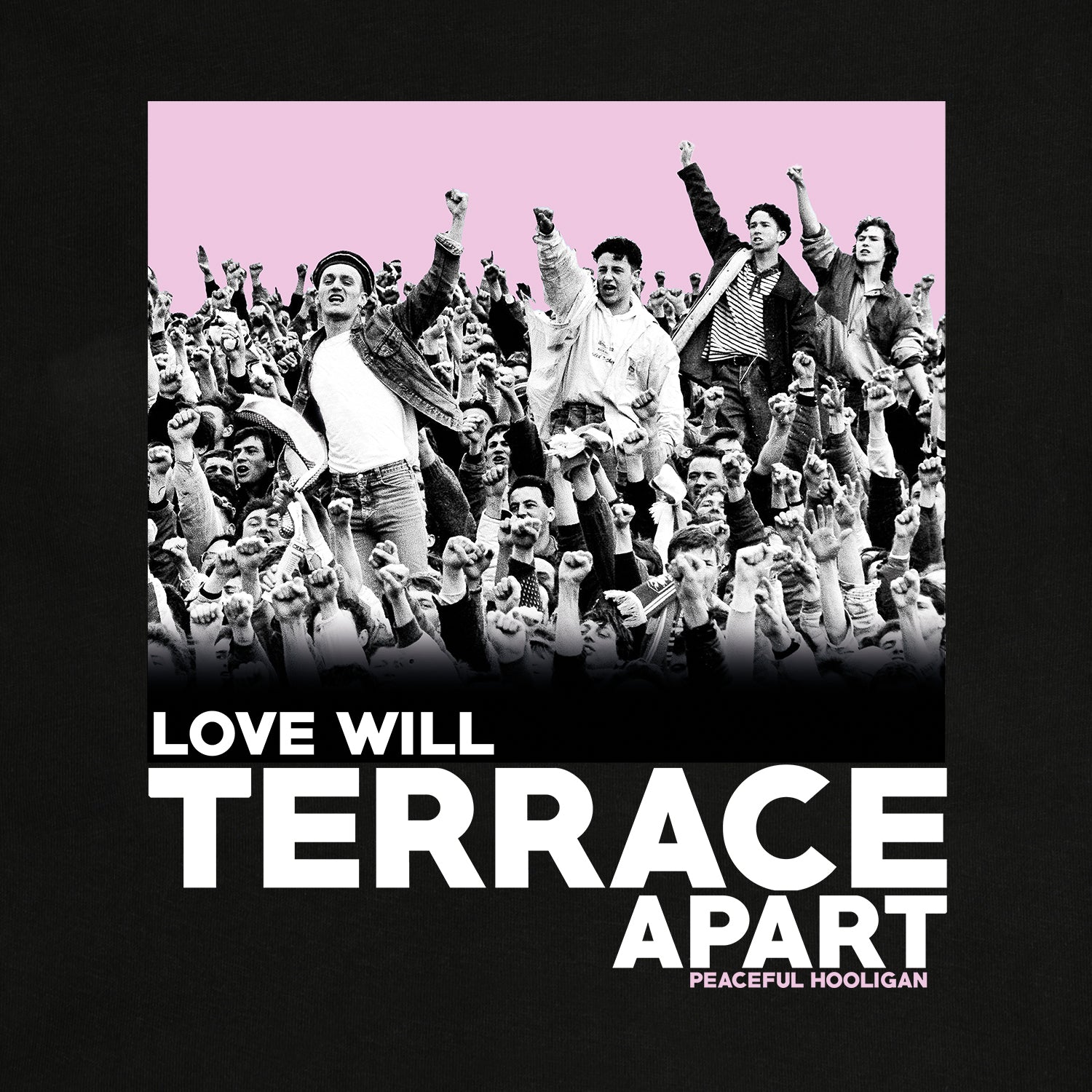 Terrace Apart Hoodie Black - Peaceful Hooligan 