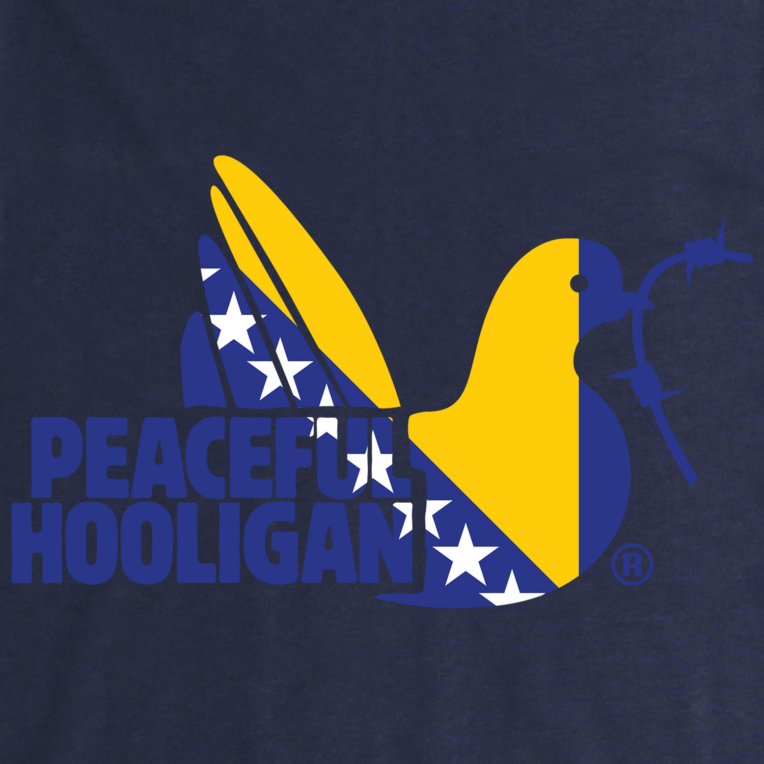 Bosnia & Herzegovina Dove T-Shirt Navy