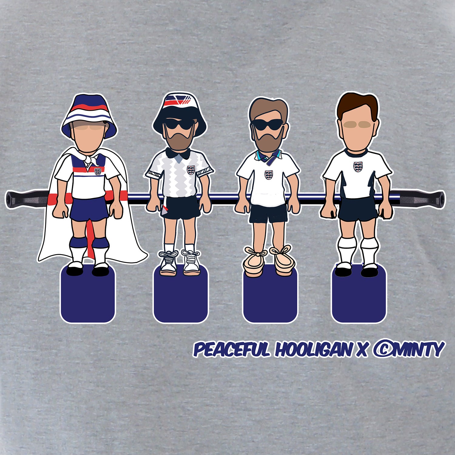 England Foosball Sweatshirt Marl Grey