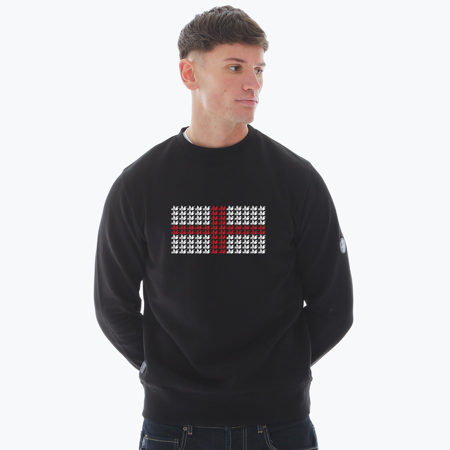 England Multi Dove Sweatshirt Black