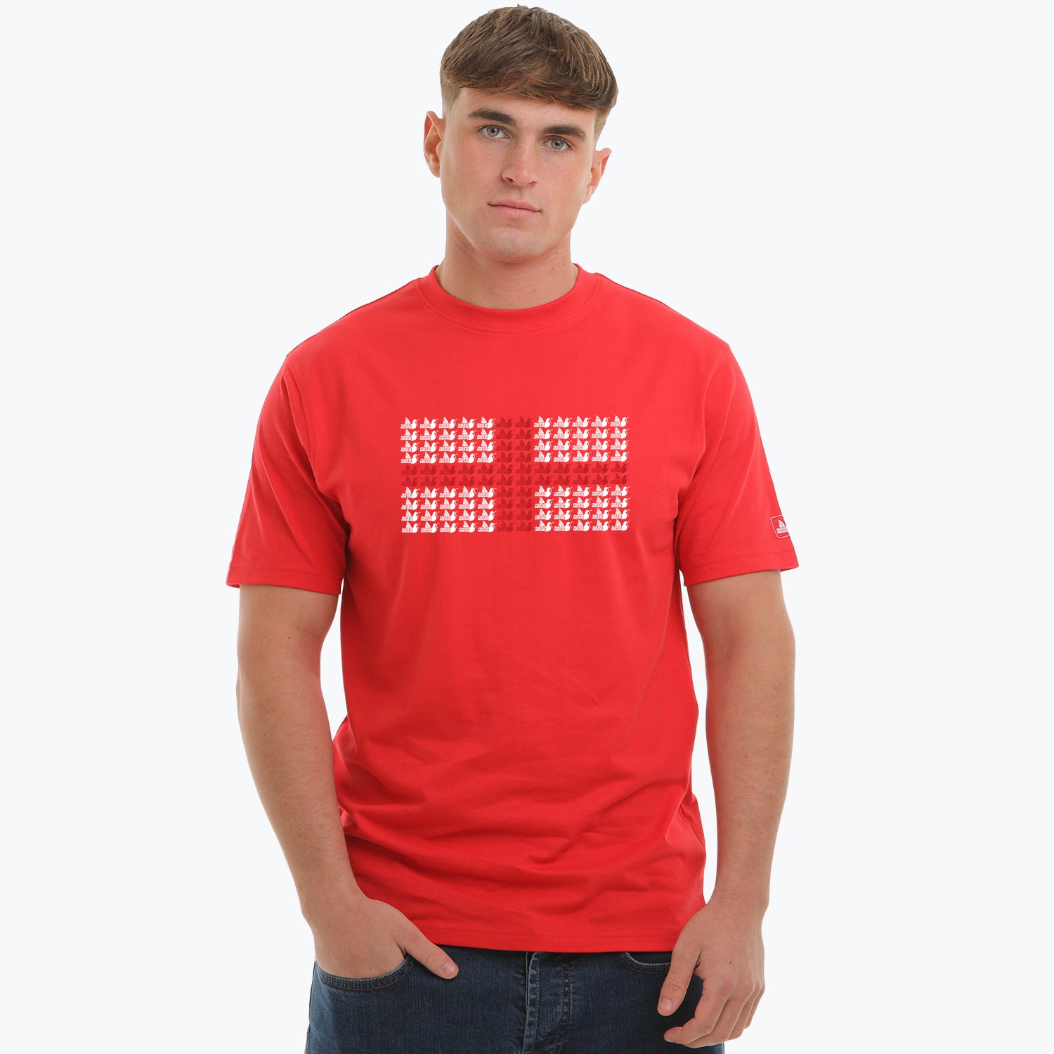 England Multi Dove T-Shirt Fierce Red