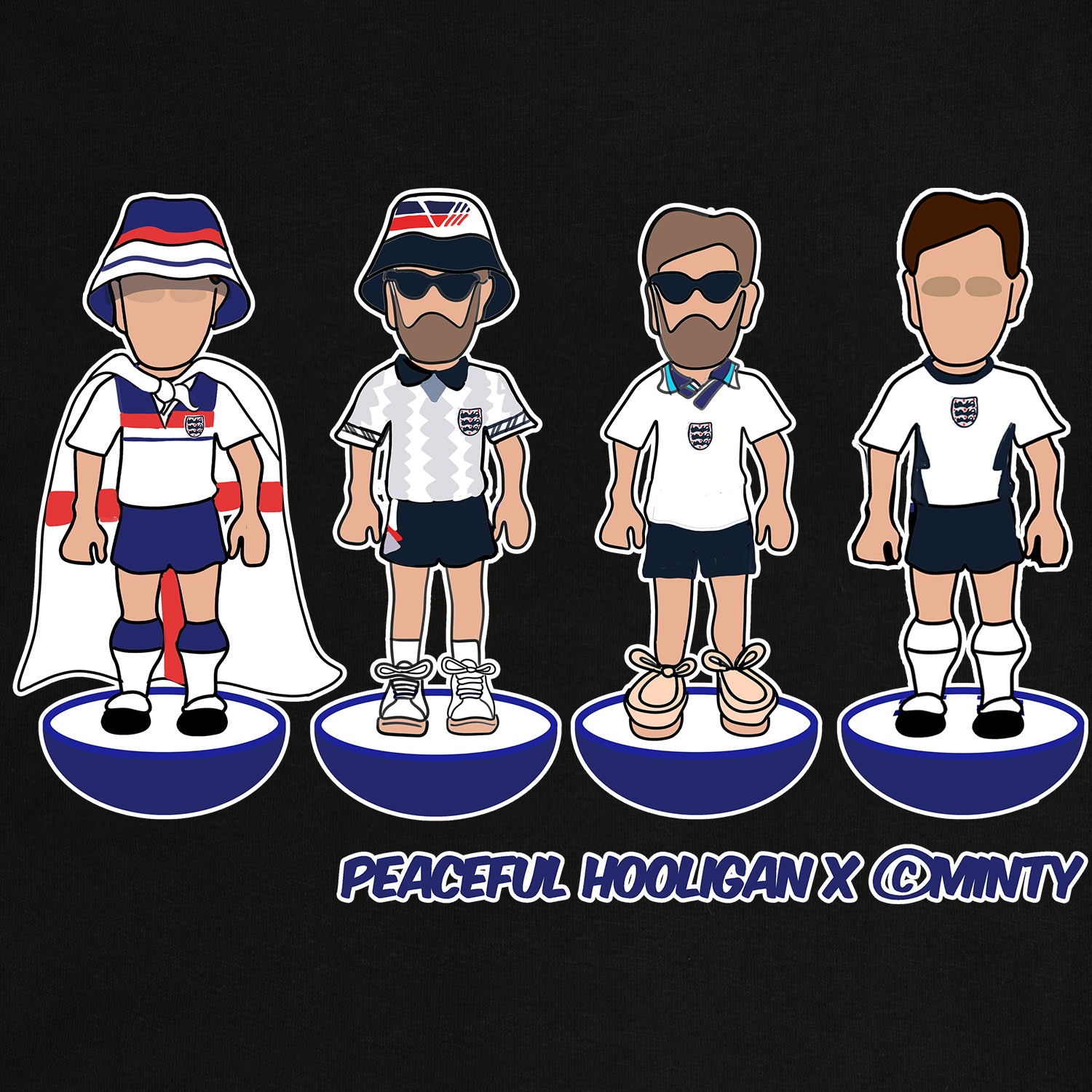 England Subbuteo Hoodie Black
