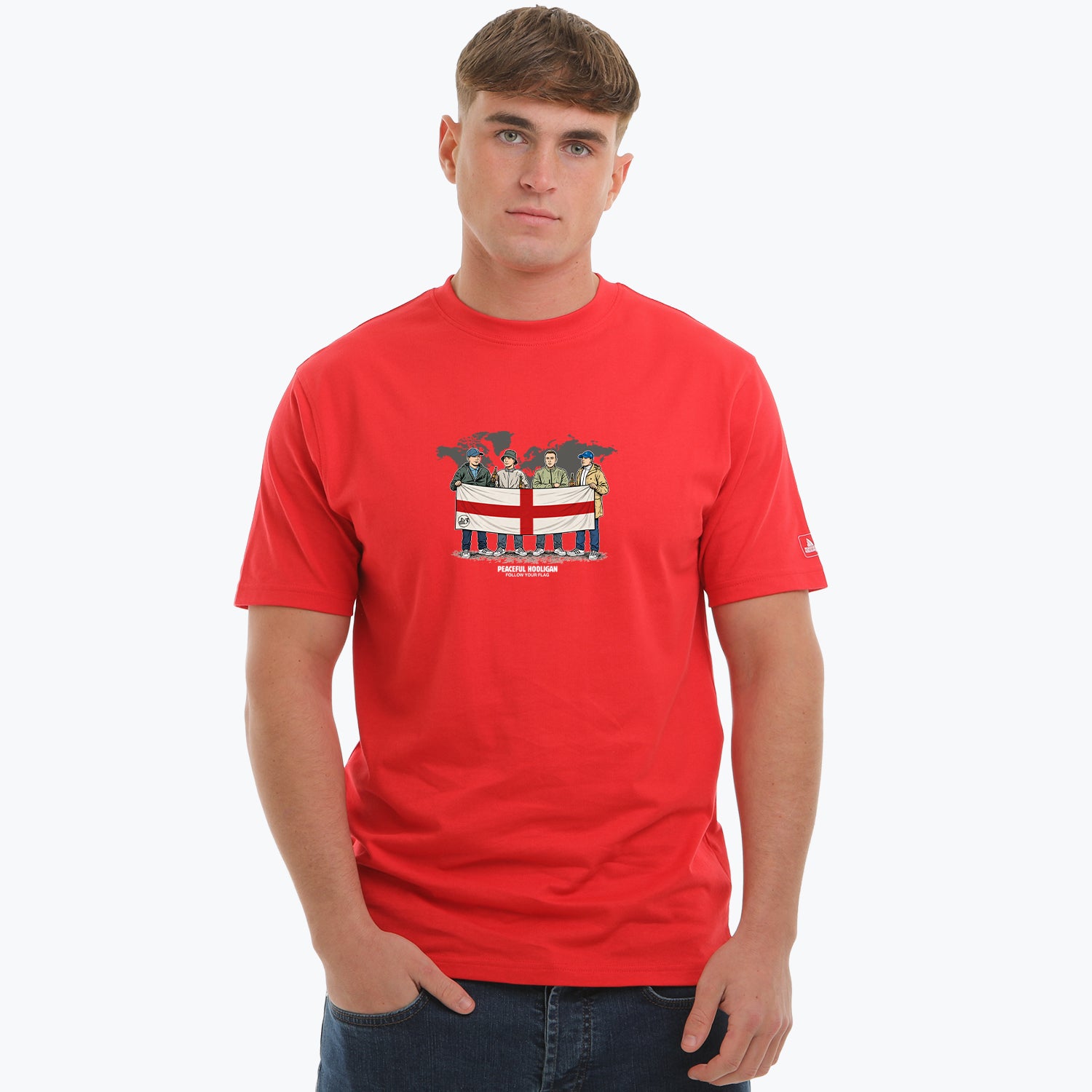 England World Tour T-Shirt Fierce Red