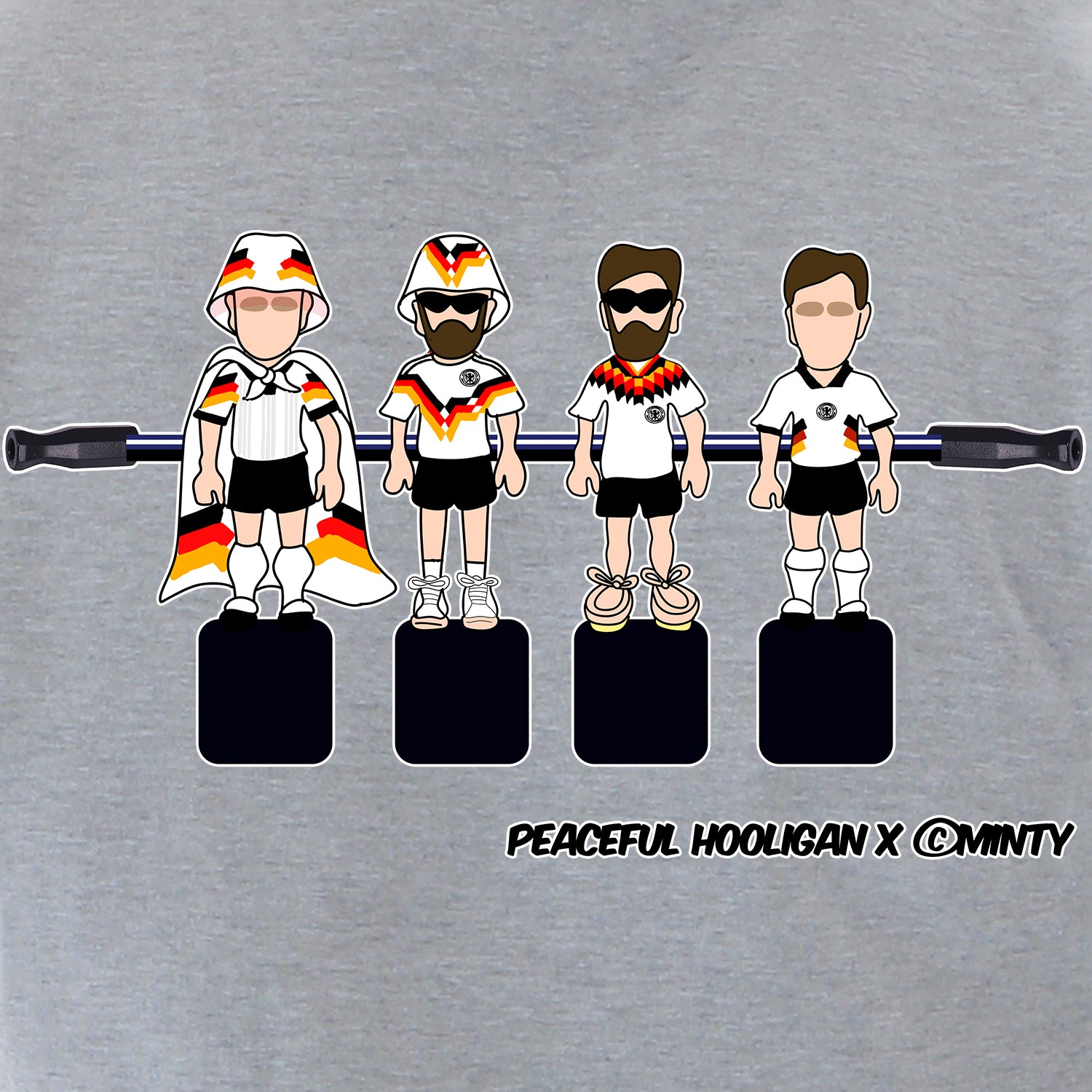 Germany Foosball Sweatshirt Marl Grey