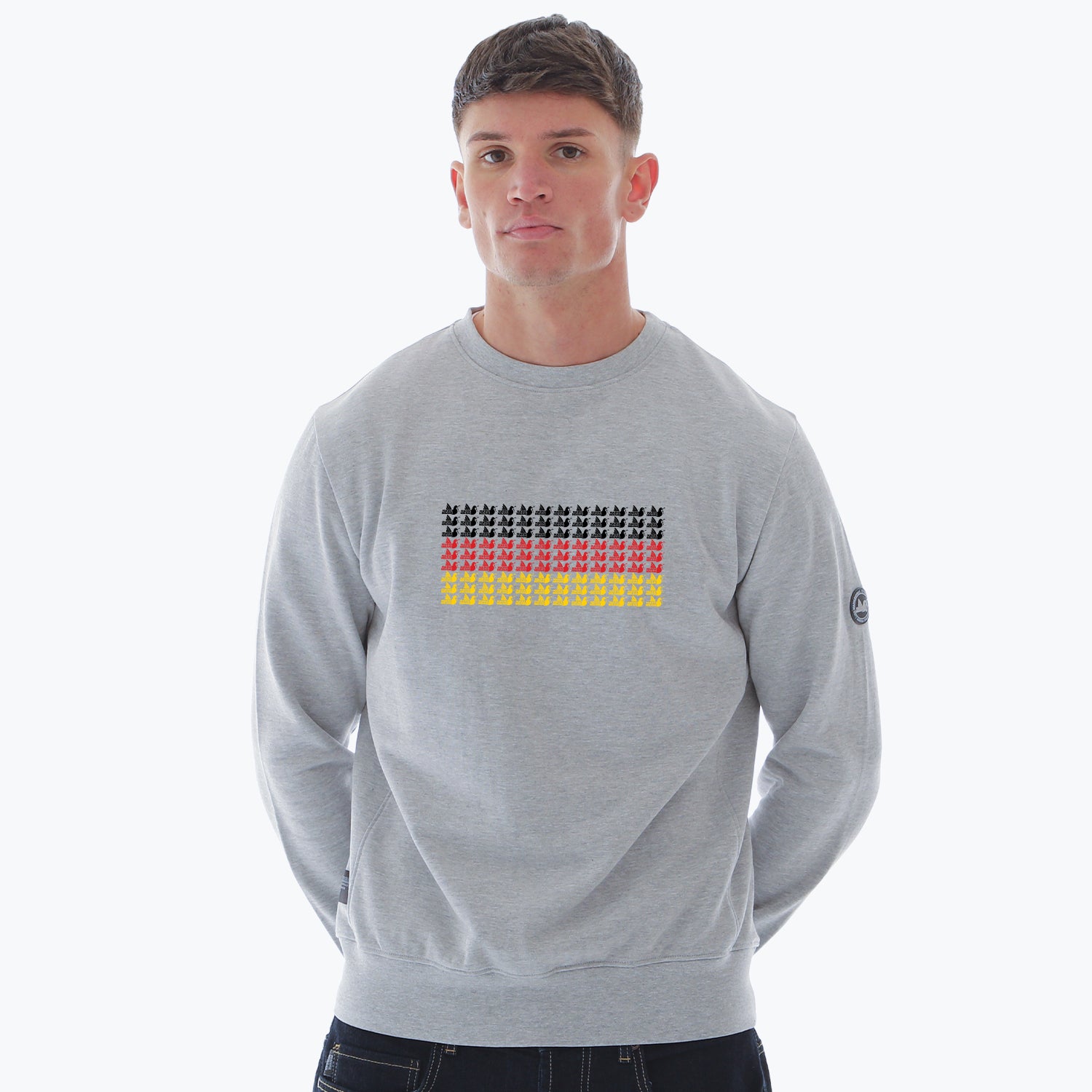 Germany Multi Dove Sweatshirt Marl Grey