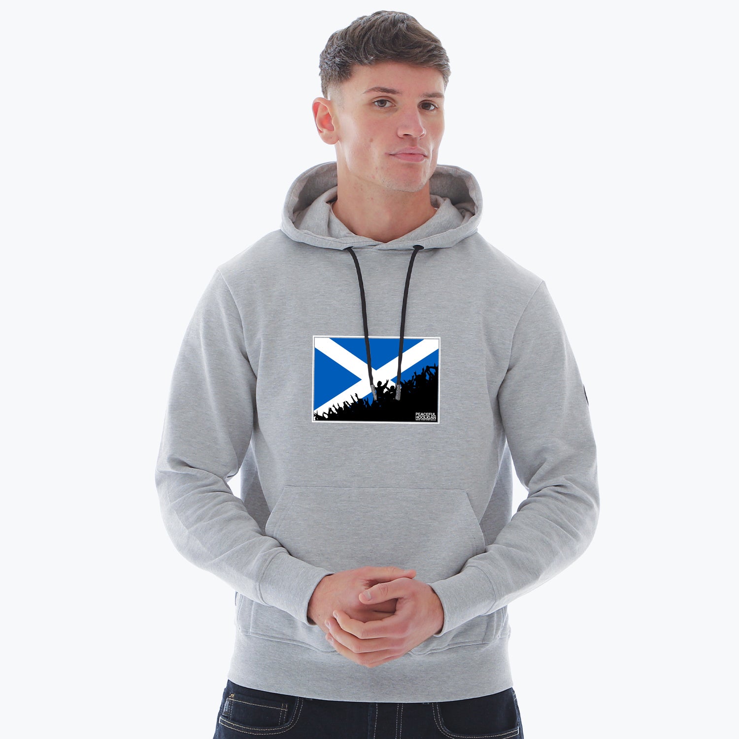 Scotland Fanatics Hoodie Marl Grey