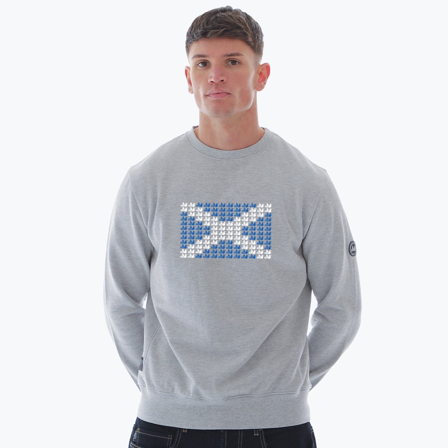 Scotland Multi Dove Sweatshirt Marl Grey