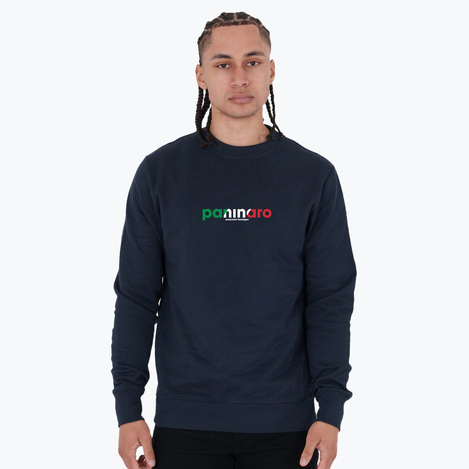Paninaro Sweatshirt Navy - Peaceful Hooligan 