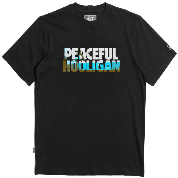 Goal Kick T-Shirt Black - Peaceful Hooligan 