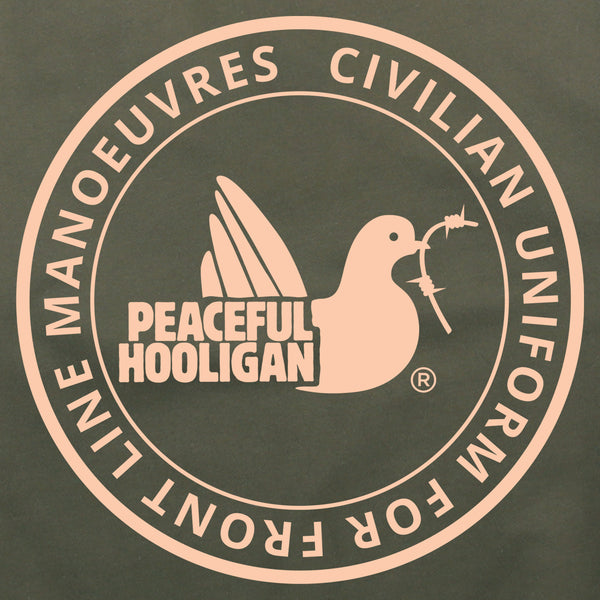 Cup Hoodie Olive - Peaceful Hooligan 