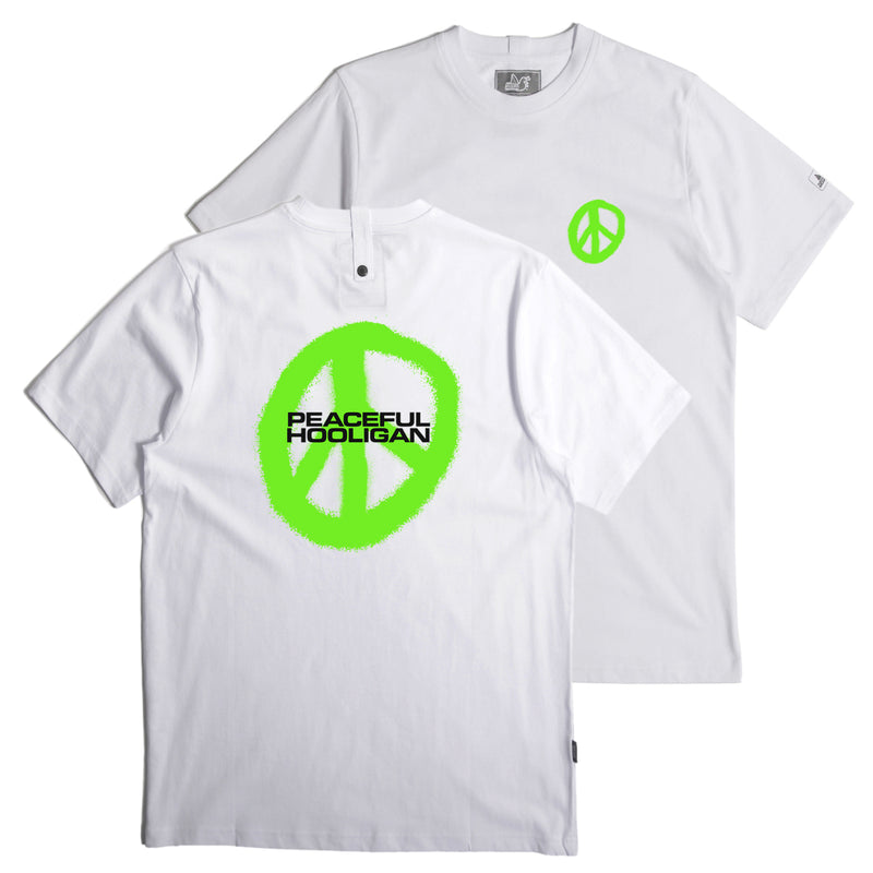 Spray For Peace T-Shirt White - Peaceful Hooligan 