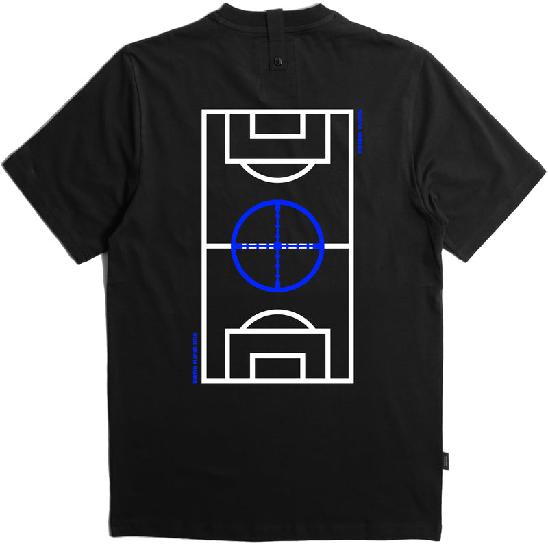 Uneven Playing Field T-Shirt Black - Peaceful Hooligan 